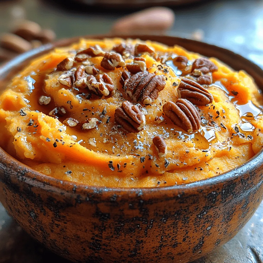 When it comes to comfort food, few dishes can compete with the creamy richness of sweet potato mash. This Creamy Dreamy Sweet Potato Mash is not just a side dish; it is an experience that transforms the humble sweet potato into a culinary delight. The smooth, buttery texture combined with hints of warmth and sweetness makes it a perfect accompaniment for a variety of meals, from holiday feasts to weeknight dinners. Whether you are hosting a gathering or simply looking to elevate your everyday meals, this recipe will surely impress your family and friends alike.