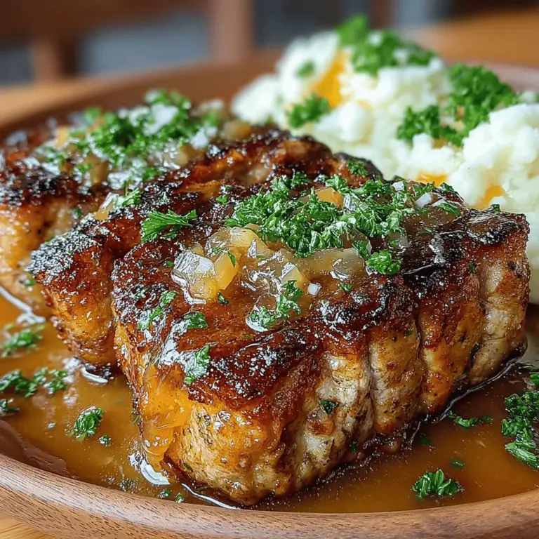 When it comes to home-cooked meals, few dishes evoke the warmth and comfort of family gatherings quite like Savory Smothered Pork Chops with Onion Gravy. This hearty recipe brings together tender pork chops, richly flavored onion gravy, and a medley of spices that create a satisfying meal perfect for any occasion. Whether you’re serving it for a weeknight dinner or a special family event, this dish embodies the essence of comfort food and the joy of sharing a meal with loved ones.