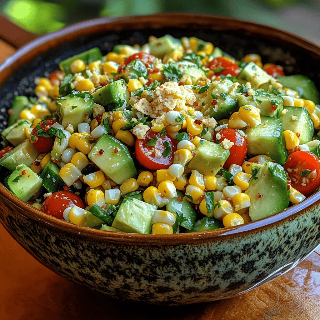 When the sun is shining and the outdoor gatherings beckon, there's nothing quite like a vibrant and refreshing salad to complement your summer feasts. Enter the Zesty Crunchy Chili Lime Corn Salad—an irresistible blend of fresh ingredients that captures the essence of warm-weather dining. This salad stands out not only for its eye-catching colors and textures but also for its delightful balance of spice and tang, making it the perfect side dish for barbecues, picnics, or even a light lunch on its own.