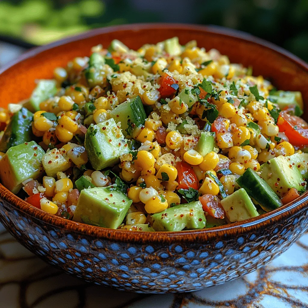 When the sun is shining and the outdoor gatherings beckon, there's nothing quite like a vibrant and refreshing salad to complement your summer feasts. Enter the Zesty Crunchy Chili Lime Corn Salad—an irresistible blend of fresh ingredients that captures the essence of warm-weather dining. This salad stands out not only for its eye-catching colors and textures but also for its delightful balance of spice and tang, making it the perfect side dish for barbecues, picnics, or even a light lunch on its own.