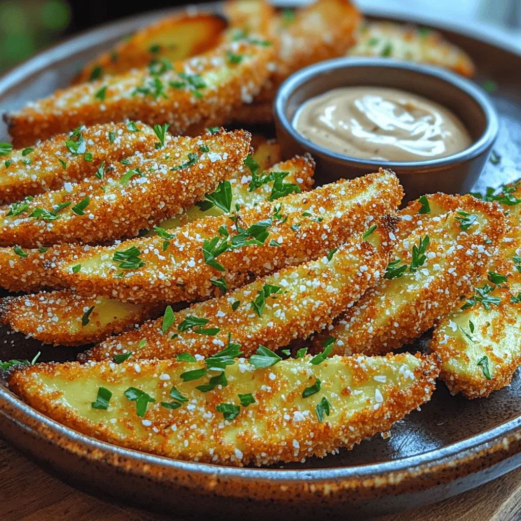 If you're looking for a fresh and innovative way to enjoy avocados, look no further than crispy Parmesan avocado fries. This delightful dish combines the creamy, rich texture of ripe avocados with a crunchy, savory crust that is sure to please anyone who takes a bite. The significance of this recipe lies in its ability to transform a simple fruit into a gourmet snack or side dish that appeals to both health-conscious individuals and those seeking indulgent flavors.