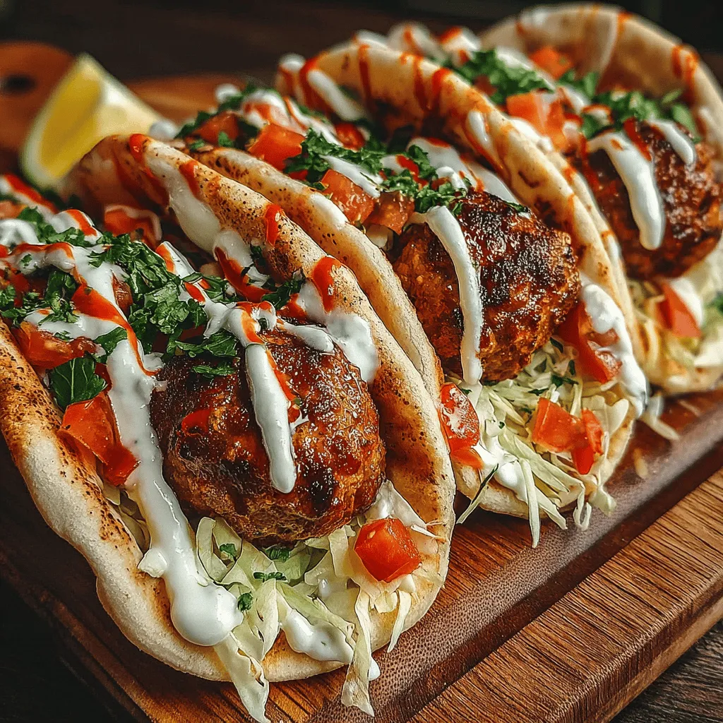 In the world of culinary delights, few dishes can rival the comfort and satisfaction that a well-made meatball can provide. The Spicy Sriracha Turkey Meatball Pitas offer a tantalizing blend of flavors that will excite your taste buds while also being a healthier alternative, thanks to the use of ground turkey. This dish embodies a fusion of savory, spicy, and aromatic elements, making it a perfect choice for both casual meals and festive gatherings.