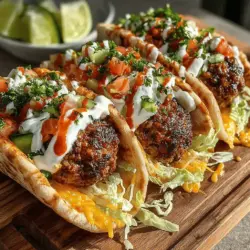 In the world of culinary delights, few dishes can rival the comfort and satisfaction that a well-made meatball can provide. The Spicy Sriracha Turkey Meatball Pitas offer a tantalizing blend of flavors that will excite your taste buds while also being a healthier alternative, thanks to the use of ground turkey. This dish embodies a fusion of savory, spicy, and aromatic elements, making it a perfect choice for both casual meals and festive gatherings.