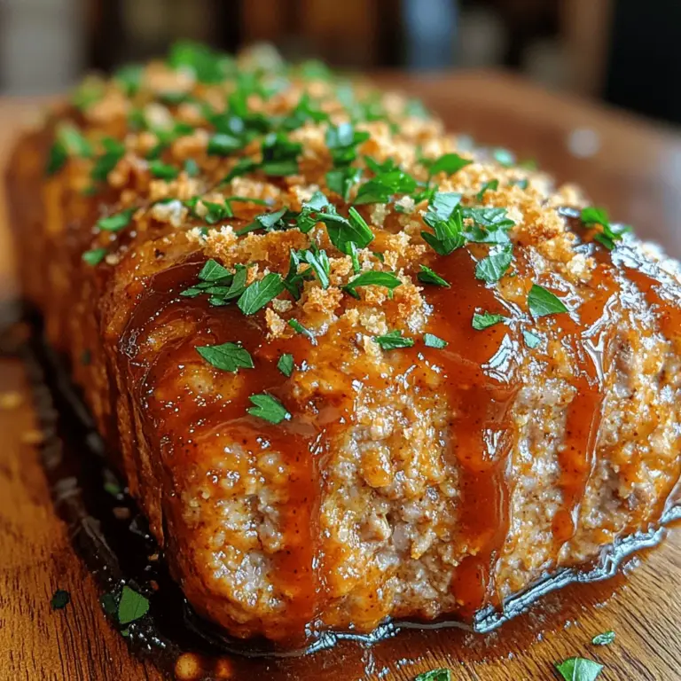 In the world of comfort food, few dishes can rival a hearty meatloaf. However, this isn't just any meatloaf—it's Zesty BBQ Turkey Meatloaf with a Kick! This delightful twist on a classic favorite combines the savory goodness of ground turkey with a robust BBQ flavor that is sure to please every palate at the dinner table. The unique flavor profile, accentuated by a blend of spices and zesty BBQ sauce, transforms a traditional dish into a culinary adventure that is both familiar and exciting.
