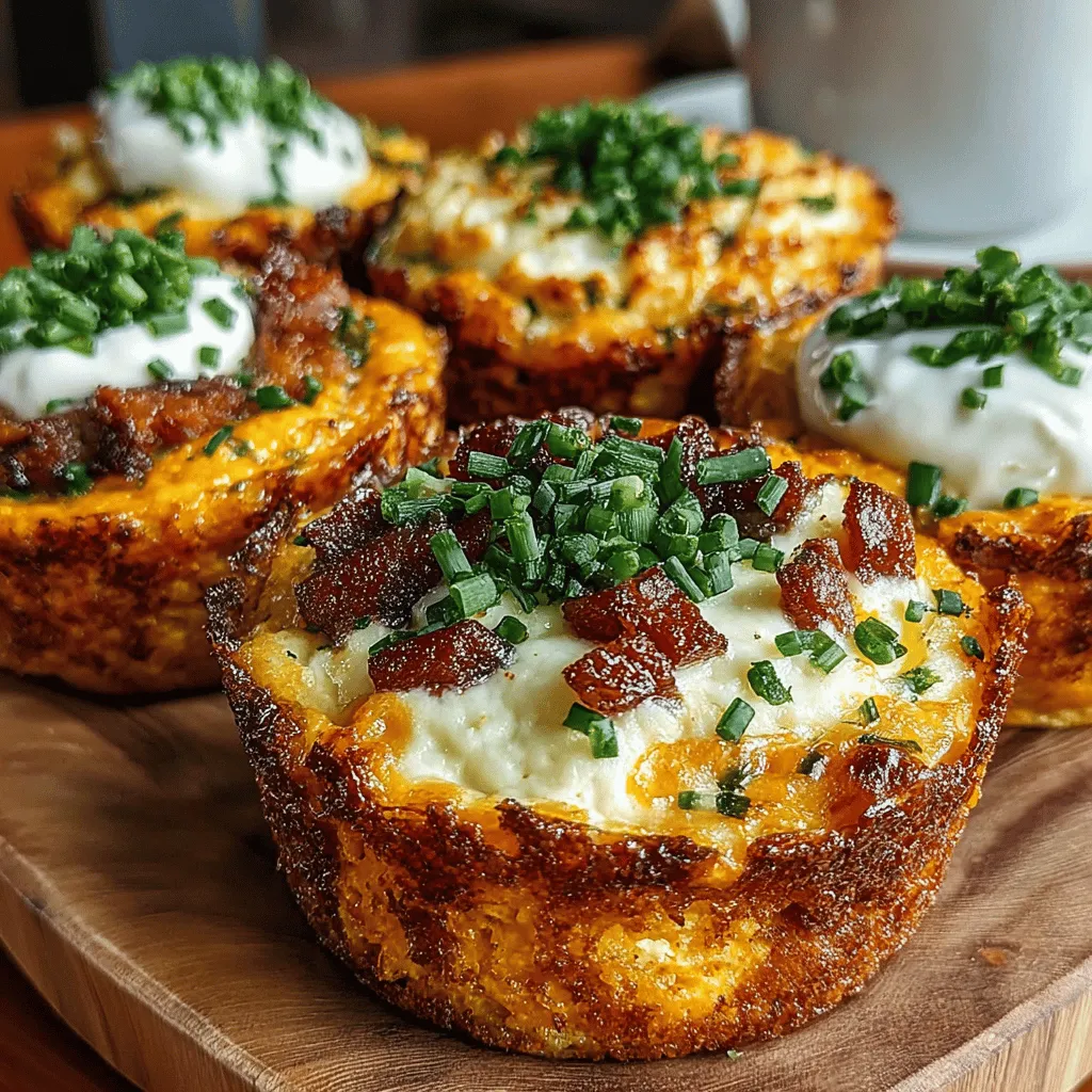 The first baking phase for your Sweet Potato, Bacon & Egg Muffin Cups is essential to achieving the perfect texture and flavor. After you have pre-baked the sweet potato cups, you'll want to keep an eye on them to ensure they are ready for the second baking phase. Look for a slight browning on the edges of the sweet potato, which indicates that they have cooked through and are starting to crisp. The center should be soft enough to allow space for the filling, but not so soft that it collapses.