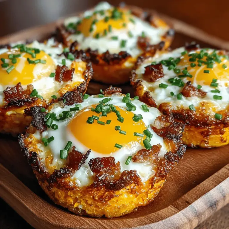 The first baking phase for your Sweet Potato, Bacon & Egg Muffin Cups is essential to achieving the perfect texture and flavor. After you have pre-baked the sweet potato cups, you'll want to keep an eye on them to ensure they are ready for the second baking phase. Look for a slight browning on the edges of the sweet potato, which indicates that they have cooked through and are starting to crisp. The center should be soft enough to allow space for the filling, but not so soft that it collapses.