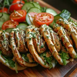 Crispy Falafel Pita Pockets are more than just a meal; they are a delightful culinary journey that transports you to the vibrant streets of the Middle East. Infused with aromatic spices and fresh ingredients, this dish marries flavor and nutrition in a way that is both satisfying and wholesome. For those seeking a lunch or dinner option that is not only delicious but also packed with health benefits, these pita pockets filled with crispy falafel, fresh vegetables, and a creamy sauce are the perfect solution.
