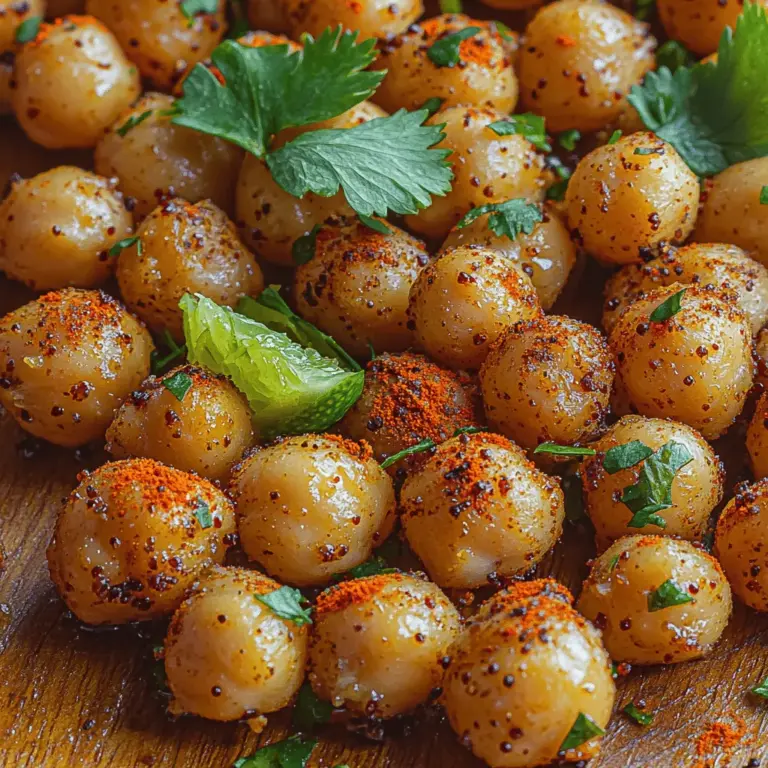 Welcome to the vibrant world of Crunchy Chili Lime Roasted Chickpeas, a delightful recipe that marries flavor with nutrition, offering a satisfying crunch that is simply irresistible. This snack is not just about filling your stomach; it’s a culinary experience that showcases the perfect balance between the warm heat of chili and the refreshing zest of lime, all while celebrating the wholesome goodness of chickpeas. Whether you are seeking a healthy alternative to traditional snacks or simply looking to elevate your appetizer game, these roasted chickpeas are sure to become a staple in your kitchen.