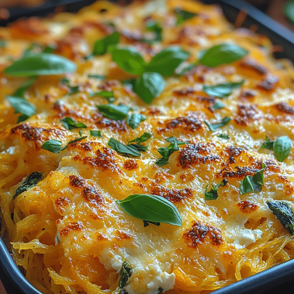 In recent years, spaghetti squash has emerged as a popular alternative to traditional pasta, captivating health-conscious food enthusiasts and home cooks alike. This versatile vegetable, with its unique texture and mild taste, serves as a canvas for a myriad of flavors, making it an ideal base for a variety of dishes. One standout recipe that showcases the delightful qualities of spaghetti squash is the Cheesy Delight Spaghetti Squash Bake. This dish not only highlights the creamy texture and rich flavors of its ingredients but also aligns perfectly with the growing trend toward healthy comfort foods.