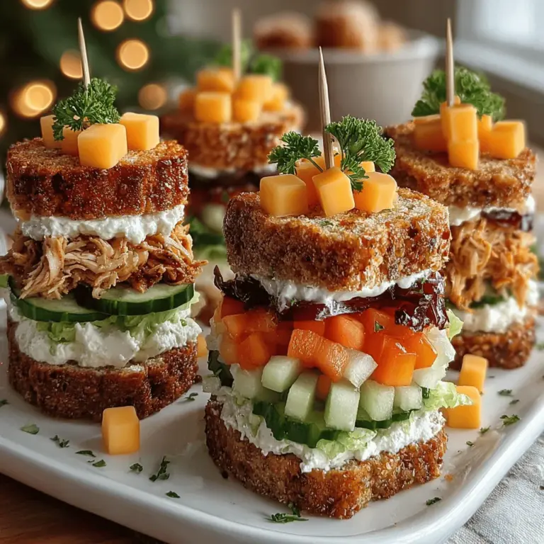 When it comes to hosting gatherings, few things are as universally loved as a well-crafted appetizer. Mini sandwiches, particularly when presented on skewers, have surged in popularity as the ideal finger food for parties, picnics, and family get-togethers. Their bite-sized nature allows guests to enjoy a delightful variety of flavors without the need for formal dining. Enter the Delightful Mini Sandwich Skewers recipe, a dish that encapsulates simplicity and versatility while catering to both adults and children alike.