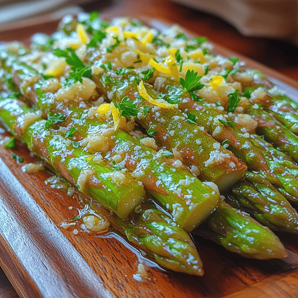 Asparagus has long been celebrated as a culinary gem, particularly in Mediterranean cuisines. This vibrant green vegetable is not only rich in nutrients but also boasts a delightful crunch and a unique, earthy flavor that pairs well with a variety of dishes. Among the many ways to prepare asparagus, the recipe for Zesty Garlic Lemon Butter Asparagus stands out, offering a simple yet elegant dish that can elevate any meal.