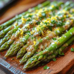 Asparagus has long been celebrated as a culinary gem, particularly in Mediterranean cuisines. This vibrant green vegetable is not only rich in nutrients but also boasts a delightful crunch and a unique, earthy flavor that pairs well with a variety of dishes. Among the many ways to prepare asparagus, the recipe for Zesty Garlic Lemon Butter Asparagus stands out, offering a simple yet elegant dish that can elevate any meal.