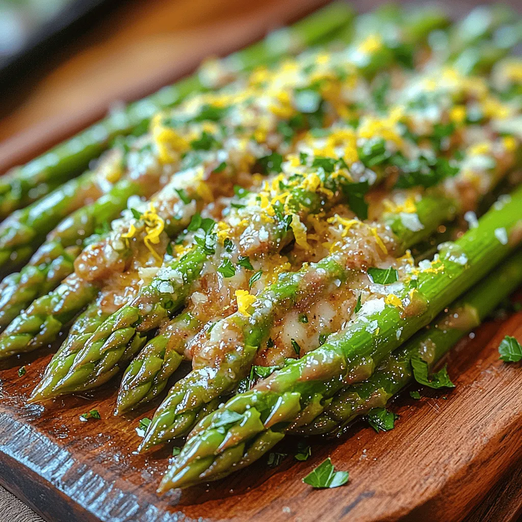 Asparagus has long been celebrated as a culinary gem, particularly in Mediterranean cuisines. This vibrant green vegetable is not only rich in nutrients but also boasts a delightful crunch and a unique, earthy flavor that pairs well with a variety of dishes. Among the many ways to prepare asparagus, the recipe for Zesty Garlic Lemon Butter Asparagus stands out, offering a simple yet elegant dish that can elevate any meal.