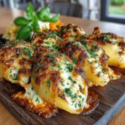 Baked Chicken Parmesan Stuffed Shells are a delightful fusion of flavors that elevate classic comfort food to an irresistible level. This dish harmoniously combines large, tender pasta shells with a savory filling that features shredded chicken, creamy ricotta, and gooey mozzarella, all topped with a rich marinara sauce. Whether you're looking to impress guests at a family gathering or simply seeking a satisfying meal for the week, this recipe checks all the boxes. It’s not only easy to prepare but also caters to a variety of tastes, making it a favorite among both adults and children alike.