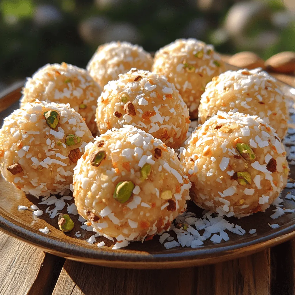 Sweet Pistachio Coconut Balls are a delightful treat that encapsulates the essence of indulgent desserts while being surprisingly easy to make. This no-bake recipe is perfect for those who crave a rich, sweet snack without the need for extensive baking skills or time-consuming processes. The combination of coconut and pistachio not only creates a visually appealing dessert but also offers a unique blend of flavors and textures that can satisfy any sweet tooth.