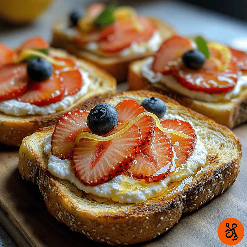 Toast is a beloved staple in kitchens around the world, serving as a canvas for a myriad of toppings that cater to diverse tastes and dietary preferences. Whether enjoyed as a quick breakfast, an afternoon snack, or a sophisticated brunch item, toast can transform simple ingredients into a delightful culinary experience. One such creation that embodies the essence of freshness and flavor is Zesty Creamy Lemon Ricotta Toast. This dish perfectly balances the creamy richness of ricotta cheese with the bright, zesty notes of lemon, making it an irresistible option for anyone looking to elevate their toast game.