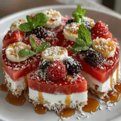 As the summer sun shines brightly and gatherings become a staple of the season, the quest for a refreshing, healthy treat intensifies. Enter the Watermelon Pizza Delight—a creative and vibrant twist on traditional pizza that promises to be the centerpiece of any summer event. This innovative recipe transforms the classic concept of pizza into a colorful and nutritious masterpiece, perfect for healthy snacking or as a delightful dessert option.