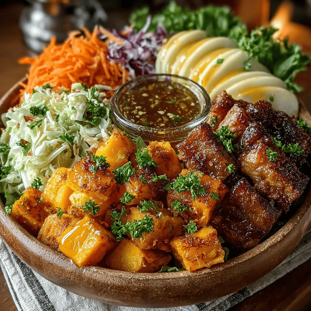 In the realm of wholesome and satisfying meals, Roasted Sweet Potato and Apple Slaw Bowls stand out as a delightful fusion of flavors and textures. This vibrant dish marries the earthy sweetness of roasted sweet potatoes with the crisp tartness of fresh apples, creating a colorful and nourishing bowl that appeals to both the palate and the eye. Whether you're looking for a hearty lunch, a side dish for a family gathering, or a quick weeknight dinner, this recipe delivers on all fronts, making it a versatile addition to your culinary repertoire.
