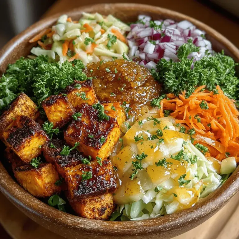 In the realm of wholesome and satisfying meals, Roasted Sweet Potato and Apple Slaw Bowls stand out as a delightful fusion of flavors and textures. This vibrant dish marries the earthy sweetness of roasted sweet potatoes with the crisp tartness of fresh apples, creating a colorful and nourishing bowl that appeals to both the palate and the eye. Whether you're looking for a hearty lunch, a side dish for a family gathering, or a quick weeknight dinner, this recipe delivers on all fronts, making it a versatile addition to your culinary repertoire.
