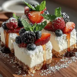 As the temperatures rise and the sun shines brightly, there’s nothing quite like a refreshing treat to cool you down. Enter Tropical Berry Bliss: Frozen Coconut Berry Squares, a delectable dessert that combines the tropical flavors of coconut with an array of vibrant berries. This delightful recipe is not only a feast for the eyes but also a wholesome indulgence that is perfect for summer gatherings, backyard barbecues, or simply enjoying on a sunny afternoon.