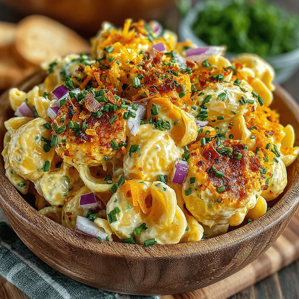Pasta salad is a beloved dish that exemplifies versatility in the culinary world. Whether served at summer barbecues, family gatherings, or casual picnics, it has an undeniable ability to adapt to various tastes and occasions. The beauty of pasta salad lies in its ability to combine a myriad of ingredients, allowing for endless flavor combinations that can cater to any palate. Among the many variations, one particularly intriguing recipe stands out: Deviled Egg Pasta Salad Delight. This dish marries the classic elements of traditional deviled eggs with the comforting heartiness of pasta, creating a refreshing yet familiar experience for the taste buds.