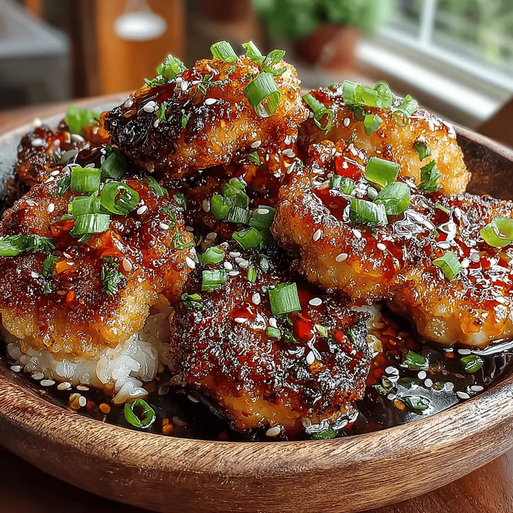 If you're looking for a dish that perfectly balances spicy and sweet flavors, look no further than Spicy-Sweet Chili Honey Glazed Chicken Nuggets. This tantalizing recipe elevates the classic chicken nugget to new heights, combining a crispy exterior with a succulent interior, all enveloped in a luscious glaze that will leave your taste buds dancing. Whether you're preparing a family dinner, hosting a party, or simply craving a snack, these chicken nuggets are sure to delight everyone at the table.