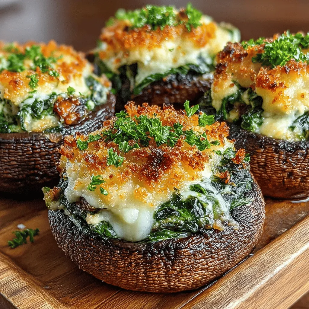 To create the perfect filling for your Savory Spinach Parmesan Stuffed Mushrooms, achieving a smooth and creamy consistency is crucial. Start by finely chopping your spinach and any additional herbs you choose to include. This will ensure that every bite is packed with flavor and that the filling adheres well to the mushroom caps.