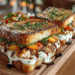 As summer approaches, our cravings for light, refreshing meals tend to increase. One of the most delightful ways to celebrate the season is with homemade Grilled Peach & Chicken Caprese Melts. This dish is not just a recipe; it’s an experience that encapsulates the essence of summer — the sweet juiciness of ripe peaches, the savory tenderness of grilled chicken, and the creamy goodness of melted mozzarella come together to create a flavor explosion that is both satisfying and refreshing.