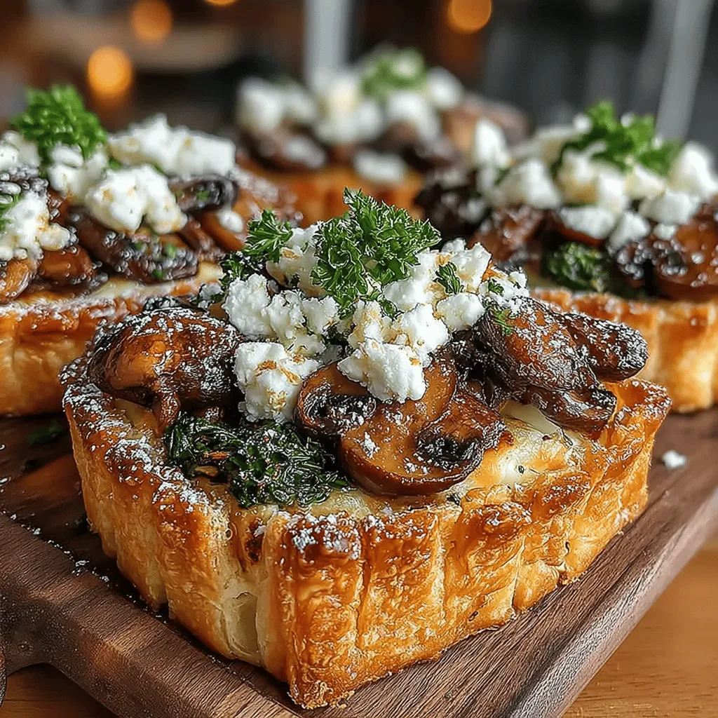 Savory Mushroom & Goat Cheese Tarts are a delightful culinary creation that brings together the earthy richness of mushrooms and the creamy tang of goat cheese, all nestled within a flaky, golden pastry shell. These tarts are not only visually appealing but also offer a perfect balance of textures and flavors that make them an irresistible savory treat. Whether served as an elegant appetizer at a dinner party or enjoyed as a light meal alongside a fresh salad, these tarts are versatile and suited for various occasions.