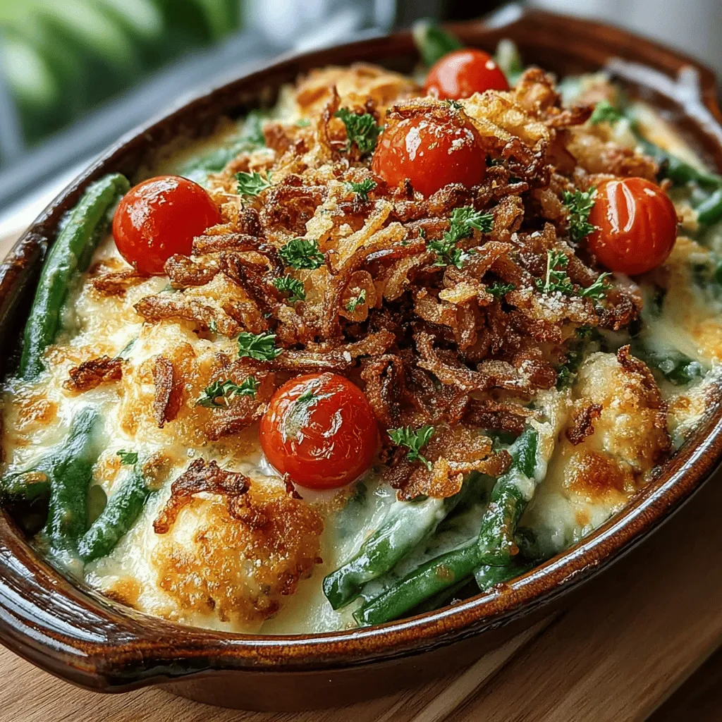 Casseroles have long been a beloved staple in many households, often evoking feelings of warmth and nostalgia. There’s something undeniably comforting about a dish that combines simplicity with hearty flavors, making it a favorite at family gatherings and weeknight dinners alike. Among these comforting creations is the Cheesy Green Bean Casserole Bake, a delightful twist on the traditional green bean casserole that elevates this time-honored recipe into a cheesy, savory side dish that can steal the spotlight on any table.