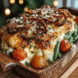Casseroles have long been a beloved staple in many households, often evoking feelings of warmth and nostalgia. There’s something undeniably comforting about a dish that combines simplicity with hearty flavors, making it a favorite at family gatherings and weeknight dinners alike. Among these comforting creations is the Cheesy Green Bean Casserole Bake, a delightful twist on the traditional green bean casserole that elevates this time-honored recipe into a cheesy, savory side dish that can steal the spotlight on any table.