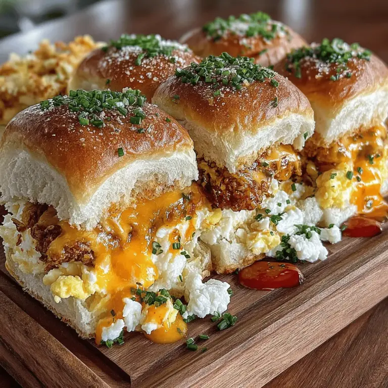 In the world of breakfast options, few things can compete with the convenience and deliciousness of breakfast sliders. These mini sandwiches not only appeal to adults but also delight children, making them a versatile choice for families. Whether you're hosting a weekend brunch, preparing for a busy workweek, or simply indulging in a hearty morning treat, breakfast sliders offer a delightful way to start the day. Among the myriad of breakfast slider recipes, the Golden Breakfast Egg and Cheese Sliders stand out as a particularly scrumptious option, combining fluffy scrambled eggs, melty cheese, and soft rolls into one perfect bite.