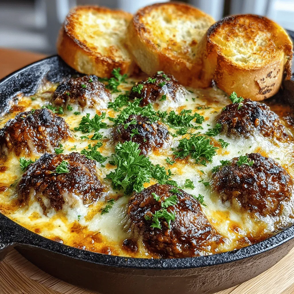 Savory Herbed Garlic Bread Meatball Bake is a delightful fusion of comfort food that brings together the rustic charm of meatballs, the aromatic allure of garlic bread, and the rich, savory depth of marinara sauce. This dish is not only incredibly satisfying but also visually appealing, making it a perfect centerpiece for family dinners or gatherings. The enticing aroma that wafts through your kitchen as it bakes is just one of the many reasons this recipe has become a favorite among home cooks.