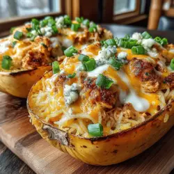 Preheating the oven is a crucial step in preparing any roasted dish, especially when it comes to our Buffalo Chicken Stuffed Spaghetti Squash. The right temperature ensures even cooking and optimal flavor development. For this recipe, preheat your oven to 400°F (200°C). This high temperature will not only roast the spaghetti squash to perfection, giving it a slightly caramelized exterior, but it will also help meld the flavors of the filling during the final bake.