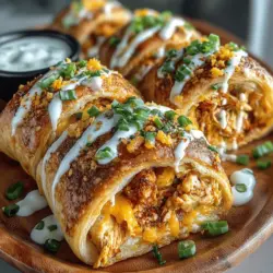Buffalo chicken dishes have become a staple in American cuisine, celebrated for their bold flavors and satisfying heat. From classic wings to creamy dips, the spicy, tangy profile of buffalo chicken has captured the hearts (and taste buds) of many. Among the array of buffalo chicken recipes, Spicy Buffalo Chicken Crescent Roll Spirals stand out as a particularly delightful option. These spirals are not just a mouthwatering treat; they are also an incredibly easy-to-prepare appetizer or snack that can elevate any gathering.