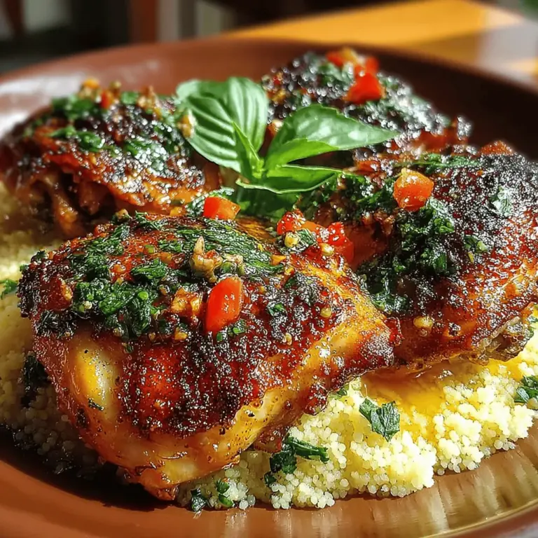 When it comes to vibrant and wholesome meals, few dishes can rival the appeal of Zesty Lemon Basil Couscous with Herb-Roasted Chicken. This delightful recipe combines the nutty textures of couscous with the fresh, zesty flavors of lemon and basil, all harmoniously paired with succulent, herb-infused roasted chicken. It’s a dish that captures the essence of comfort food while being light and refreshing—perfect for family dinners or gatherings that call for something special.
