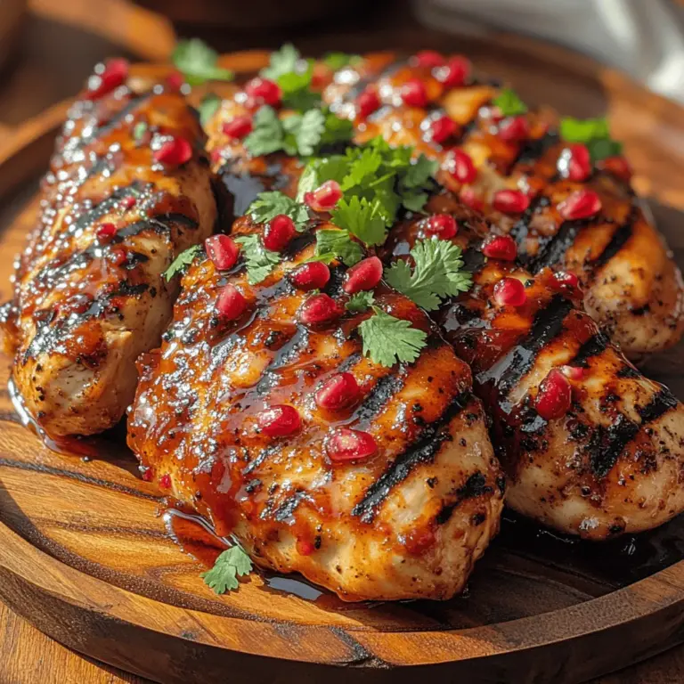 If you’re looking to elevate your weeknight dinners or impress guests at your next barbecue, Tangy Pomegranate BBQ Chicken is a fantastic dish that combines the sweetness and tartness of pomegranate with the smoky depth of barbecue sauce. This dish is not only visually stunning but also tantalizes the taste buds with its unique flavor profile, making it a standout option for any meal.