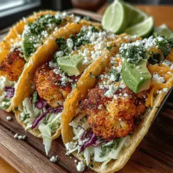 Tacos are a beloved staple in many cuisines around the world, celebrated for their versatility and ability to cater to a wide range of tastes and dietary preferences. From traditional meat fillings to innovative plant-based options, tacos can satisfy anyone's cravings. Today, we're diving into a delightful twist on this classic dish: Golden Roasted Cauliflower Tacos. This recipe is not just a feast for the taste buds; it also champions the use of cauliflower, a powerhouse vegetable that is quickly gaining popularity among health-conscious eaters and food enthusiasts alike.