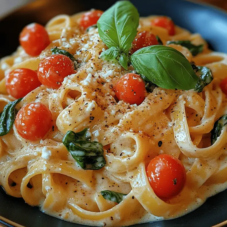 Creamy Goat Cheese Pasta is a delightful dish that combines rich flavors and a luxurious texture to create a meal that is both comforting and sophisticated. This recipe is perfect for those who appreciate the art of cooking and the joy of sharing a delicious meal with family and friends. Whether you're looking for a quick weeknight dinner, planning a special gathering, or simply in need of some comforting food, this creamy pasta dish fits the bill beautifully.