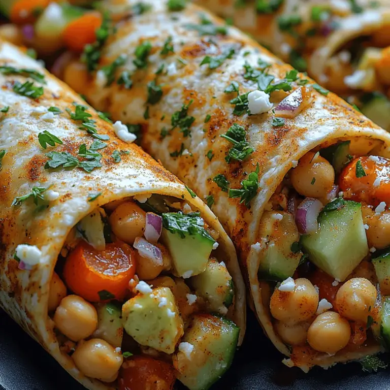 Chickpeas, also known as garbanzo beans, have surged in popularity in recent years, becoming a staple in kitchens around the world. These small legumes are not only packed with nutrients but also offer a plethora of culinary possibilities. Whether you’re a seasoned vegetarian or simply looking to incorporate more plant-based meals into your diet, chickpeas provide an excellent source of protein and fiber, making them an ideal ingredient for a satisfying meal. One delightful way to enjoy chickpeas is through Chickpea Delight Wraps, a dish that showcases their versatility and flavor while catering to a variety of dietary preferences.