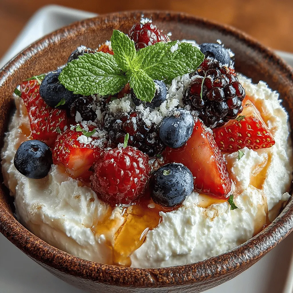 To truly appreciate the beauty of Whipped Lemon Ricotta with Fresh Berries, it's essential to understand the key ingredients that make up this delightful dish. Each component plays a crucial role in creating a harmonious blend of flavors and textures.