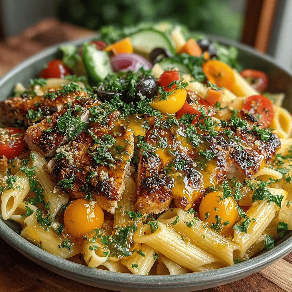 Cold pasta salads are a delightful and refreshing option, especially during warmer months. One of the standout recipes in this category is the Refreshing Cold Chicken Pasta with Lemon Vinaigrette. This dish is not just easy to prepare but also packed with flavor and nutrients, making it an ideal choice for a variety of occasions. Combining tender pasta, succulent chicken, and a vibrant mix of fresh vegetables, all tied together with a zesty lemon vinaigrette, this dish offers a perfect balance of taste and texture. Whether you're hosting a picnic, planning a family gathering, or simply looking for a quick lunch, this recipe is sure to satisfy your cravings and impress your guests.