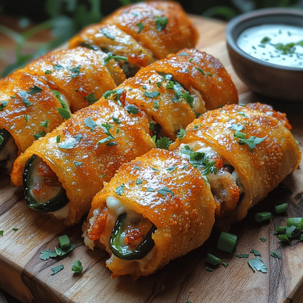 Frying your Crunchy Jalapeño Popper Wraps to perfection requires attention to detail. The right temperature and oil selection are pivotal in achieving that golden, crispy exterior while ensuring the filling is hot and gooey.