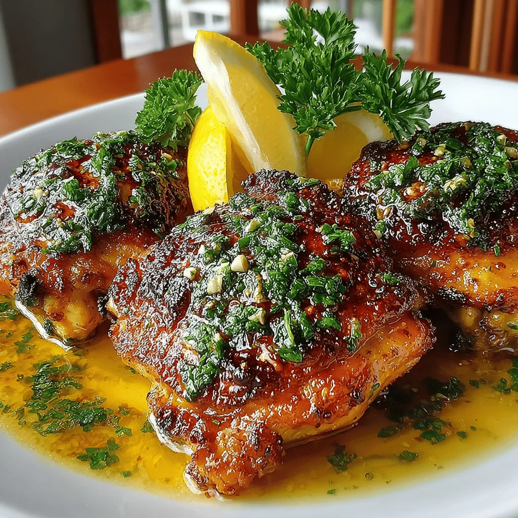 Golden Chicken Thighs with Lemon Butter Sauce is a delightful dish that masterfully combines savory and citrus flavors, creating an unforgettable culinary experience. The rich, buttery sauce, infused with the bright notes of lemon and aromatic herbs, elevates succulent chicken thighs to new heights. This dish is not only appealing to the palate but also visually striking, making it an ideal centerpiece for family dinners or special occasions.