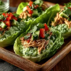 In the world of healthy eating, the quest for light yet satisfying recipes can often feel daunting. However, the Creamy Avocado Chicken Salad Lettuce Cups emerge as a delightful solution, offering a refreshing twist on the traditional chicken salad. This dish is perfect not only for lunch and dinner but also shines as a healthy appetizer at any gathering. By combining the creamy texture of ripe avocado with lean protein from chicken, this recipe is not just a treat for your taste buds but also a powerhouse of nutrients, making it an ideal addition to your meal rotation.