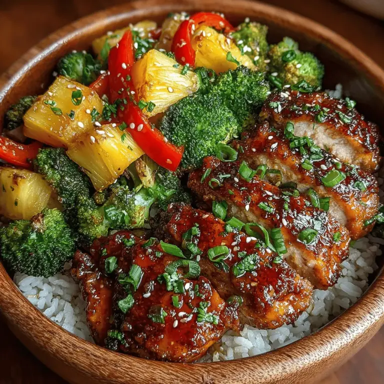 Are you searching for a delightful weeknight dinner that combines health, flavor, and ease? Look no further than the Sweet Pineapple Teriyaki Chicken Bake. This dish is a mouthwatering fusion of savory teriyaki sauce and sweet, juicy pineapple, creating a unique flavor profile that tantalizes the taste buds. Perfect for busy families, this recipe is not only simple to prepare but also embraces fresh ingredients that offer both nutritional benefits and the flexibility to cater to various dietary preferences.