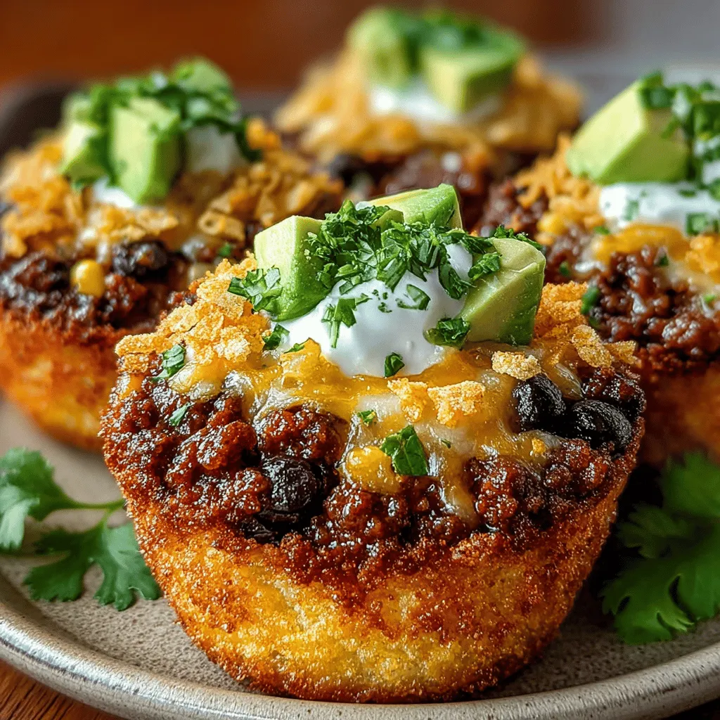 Tacos have become a beloved staple in many households, celebrated for their bold flavors, versatility, and ability to satisfy a wide range of palates. From traditional street tacos to gourmet versions with unexpected toppings, the possibilities are endless. In recent years, the humble muffin has also evolved beyond its sweet beginnings, opening the door to a world of savory creations that can elevate any meal or snack. One such innovative dish is the Mini Taco Casserole Muffins, which combines the beloved elements of taco night into individual, bite-sized treats that are perfect for gatherings, family dinners, or simply as a fun weeknight meal.