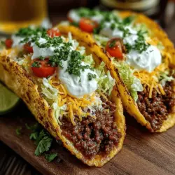 Mini Hatch Chili Tacos are a delightful culinary creation that brings together the bold and savory flavors of ground meat, aromatic spices, and the distinctive taste of Hatch green chilies. This dish is not only versatile but also perfect for various occasions, whether it’s a casual gathering with friends, a cozy family dinner, or even a quick weeknight meal that can be whipped up in no time. The mini-sized tacos are easy to handle and eat, making them an appealing choice for both children and adults alike.