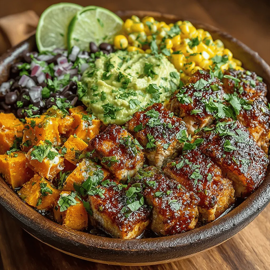 In the world of healthy eating, few dishes are as delightful and satisfying as BBQ Chicken Sweet Potato Bowls. This vibrant meal combines the smoky, savory flavors of barbecued chicken with the natural sweetness and creaminess of roasted sweet potatoes. Topped with fresh ingredients, each bowl is not just a meal; it's a celebration of colors, textures, and wholesome nutrition. Ideal for family dinners, meal prep, or a casual gathering with friends, this recipe caters to a variety of palates while delivering essential nutrients.