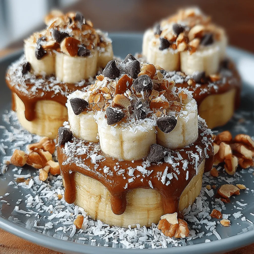 In the quest for healthy snacking options, the <strong>Frozen Banana Almond Butter Delights</strong> emerge as a delightful solution that combines taste, nutrition, and convenience. This simple yet innovative recipe features the natural sweetness of bananas paired with the creamy richness of almond butter, resulting in a snack that is not only satisfying but also packed with beneficial nutrients. As we delve into this recipe, you’ll discover how easy it is to make these frozen treats, their health benefits, and why they are a perfect fit for busy lifestyles.” /></p>
</p>
<h2>Proper Cutting Technique for Even Freezing</h2>
</p>
<p>To ensure that your Frozen Banana Almond Butter Delights freeze evenly, it’s crucial to cut the bananas properly. Start by selecting ripe bananas; they should be yellow with a few brown spots, indicating optimal sweetness. Using a sharp knife, slice the bananas into even, thick rounds, approximately 1/2 inch thick. Uniformity in size is vital as it will allow each slice to freeze at the same rate, preventing some pieces from becoming overly hard while others remain soft.</p>
</p>
<h3>Making the Almond Butter Mixture</h3>
</p>
<p>Creating the almond butter mixture is the next step that adds a delightful creaminess to your frozen treats. Begin by measuring out about 1 cup of almond butter. If you prefer a homemade option, blend roasted almonds in a high-speed blender until smooth. This process typically takes around 10 minutes.</p>
</p>
<p>To enhance the flavor, you may choose to mix in a teaspoon of vanilla extract and a pinch of salt. This combination will elevate the taste of the almond butter, making it even more irresistible. For those who enjoy a hint of sweetness, consider adding a tablespoon of natural sweetener like honey, maple syrup, or agave nectar.</p>
</p>
<h3>Tips for Achieving a Smooth and Creamy Texture</h3>
</p>
<p>Achieving a smooth and creamy almond butter mixture is easier with a few helpful tips. If your almond butter is too thick, adding a splash of coconut oil or a little milk (dairy or non-dairy) can help achieve the desired consistency. Blend the mixture until it’s completely smooth, ensuring there are no lumps. This creaminess will coat the banana slices evenly, enhancing the overall experience of the Frozen Banana Almond Butter Delights.</p>
</p>
<h3>Discussing the Role of Sweeteners in the Recipe</h3>
</p>
<p>Sweeteners can play a significant role in your recipe, enhancing the overall flavor without overshadowing the natural sweetness of the bananas. When choosing a sweetener, it’s essential to consider the health benefits as well. Natural sweeteners like honey or maple syrup not only add sweetness but also come with additional nutrients. However, keep in mind that bananas are already naturally sweet, so you may want to use sweeteners sparingly. Taste the almond butter mixture before adding more, ensuring a perfect balance between the flavors.</p>
</p>
<h2>Topping the Bananas</h2>
</p>
<p>Now it’s time to top the banana slices with your delicious almond butter mixture. Using a small spatula or the back of a spoon, evenly distribute the almond butter over one side of each banana slice. Aim for about a teaspoon of almond butter per slice to ensure each bite is packed with flavor without being overwhelming.</p>
</p>
<h3>Method for Evenly Distributing Almond Butter on Banana Slices</h3>
</p>
<p>To achieve an even distribution of almond butter, consider the following method: Start by placing a dollop of almond butter in the center of each banana slice. Using the back of your spoon, gently spread the almond butter to the edges, ensuring it coats the surface evenly. This technique not only makes for an aesthetically pleasing presentation but also ensures that every bite is consistent in flavor and texture.</p>
</p>
<h3>Explanation of Optional Toppings and Their Contribution to Flavor</h3>
</p>
<p>While the almond butter is delicious on its own, there are several optional toppings you can add to elevate your Frozen Banana Almond Butter Delights. Consider sprinkling a handful of mini chocolate chips, a dusting of crushed nuts, or a sprinkle of chia seeds on top of the almond butter before freezing. Each of these options adds a unique flavor and texture, giving you the opportunity to customize your treats to suit your palate.</p>
</p>
<h2>Freezing the Delights</h2>
</p>
<p>Once your banana slices are topped with almond butter, it’s time to freeze them. Proper freezing is crucial for achieving the right texture and ease of serving later on. To do this, line a baking sheet with parchment paper and arrange the banana slices in a single layer, ensuring they are not touching.</p>
</p>
<h3>Importance of Proper Freezing for Texture and Ease of Serving</h3>
</p>
<p>Freezing the banana slices correctly prevents them from sticking together, making it easy to grab a few treats when you’re ready to indulge. If the slices are placed too close together, they may freeze into a solid block, complicating serving. Proper freezing helps maintain the delightful creamy texture of the almond butter while ensuring the bananas remain firm yet easy to bite into.</p>
</p>
<h3>Recommended Freezing Time for Best Results</h3>
</p>
<p>For the best results, freeze the banana almond butter delights for at least 2 to 3 hours, or until they are completely solid. Once frozen, you can transfer them to a resealable plastic bag or airtight container for long-term storage. This method will keep them fresh for up to 2 months, allowing you to enjoy these healthy snacks whenever the craving strikes.</p>
</p>
<h2>Serving Suggestions</h2>
</p>
<p>Your Frozen Banana Almond Butter Delights can be enjoyed in various ways. For an immediate treat, serve them straight from the freezer. They make for a refreshing and satisfying snack, perfect for warm days. Alternatively, you can blend them into a smoothie for a creamy, nutritious drink or even use them as a topping for oatmeal or yogurt.</p>
</p>
<h3>Ideas for Enjoying the Frozen Treats Immediately</h3>
</p>
<p>For an extra special treat, consider dipping the frozen banana slices in melted dark chocolate before freezing. This adds a rich flavor and a beautiful finish, making your snack feel indulgent while still being healthy. You could also roll them in crushed nuts or coconut flakes for a delightful crunch.</p>
</p>
<h3>Storage Tips for Maintaining Quality</h3>
</p>
<p>To maintain the quality of your Frozen Banana Almond Butter Delights, store them in an airtight container or a resealable plastic bag with as much air removed as possible. This will prevent freezer burn and keep your treats tasting fresh. Remember to label the container with the date for easy tracking.</p>
</p>
<h2>Nutritional Information</h2>
</p>
<p>When it comes to nutrition, these Frozen Banana Almond Butter Delights are a powerhouse of healthy ingredients. Each serving (about 2 banana slices with almond butter) contains approximately:</p>
</p>
<p>– Calories: 150</p>
<p>– Protein: 4g</p>
<p>– Carbohydrates: 20g</p>
<p>– Fiber: 3g</p>
<p>– Sugar: 7g</p>
<p>– Fat: 8g</p>
</p>
<h3>Breakdown of Calories and Nutritional Value per Serving</h3>
</p>
<p>Compared to traditional snacks like cookies or chips, which are often high in refined sugars and unhealthy fats, these delights offer a wholesome alternative. They provide a satisfying sweetness from the bananas and healthy fats from the almond butter, which can help keep you full longer.</p>
</p>
<h3>Comparison to Traditional Snack Options</h3>
</p>
<p>In contrast to a typical store-bought snack bar, which can contain upwards of 200 calories and a laundry list of artificial ingredients, these frozen delights are made with just a few wholesome ingredients. They are not only delicious but also free from preservatives, making them a healthier choice for snacking.</p>
</p>
<h3>Discussion on Portion Control and Healthy Indulgence</h3>
</p>
<p>Portion control is essential, especially with healthy snacks. While these Frozen Banana Almond Butter Delights are nutritious, it’s easy to overindulge. Enjoying 2-3 slices at a time is a good practice to align with your dietary goals while still enjoying a sweet treat.</p>
</p>
<h2>Health Benefits of the Ingredients</h2>
</p>
<p>The primary ingredients in this recipe—bananas and almond butter—are both nutritious and beneficial for your health. Bananas are rich in potassium, which supports heart health and helps regulate blood pressure. They are also a good source of vitamin C, vitamin B6, and dietary fiber, which aids in digestion and promotes a feeling of fullness.</p>
</p>
<h3>In-Depth Look at the Individual Health Benefits of Bananas and Almond Butter</h3>
</p>
<p>Almond butter, on the other hand, is packed with healthy monounsaturated fats, protein, and vitamin E. It may help lower cholesterol levels and provide a boost in energy, making it an excellent choice for a pre-or post-workout snack. Together, these ingredients create a balanced snack that can provide sustained energy throughout the day.</p>
</p>
<h3>Discuss the Role of Healthy Snacks in Maintaining Energy Levels and Overall Health</h3>
</p>
<p>Incorporating healthy snacks like Frozen Banana Almond Butter Delights into your diet can help maintain energy levels and prevent the midday slump. Snacking on whole, nutrient-dense foods can help stabilize blood sugar levels and reduce cravings for unhealthy alternatives.</p>
</p>
<h3>How These Snacks Fit into Various Dietary Lifestyles</h3>
</p>
<p>These delights fit perfectly into various dietary lifestyles, whether you are vegan, gluten-free, or following a whole-foods approach. They are simple to make, require no special ingredients, and can be customized to suit your dietary preferences, making healthy snacking accessible to everyone.</p>
</p>
<h2>Creative Variations and Modifications</h2>
</p>
<p>One of the best aspects of the Frozen Banana Almond Butter Delights is their versatility. If you want to switch things up, consider trying alternative nut butters, such as peanut or cashew butter. Each nut butter brings a unique flavor profile while still providing healthy fats and protein.</p>
</p>
<h3>Suggestions for Alternative Nut Butters</h3>
</p>
<p>If you’re a fan of peanut butter, it pairs wonderfully with bananas and offers a different taste experience. Cashew butter is another excellent choice for a creamier texture and a slightly sweeter flavor.</p>
</p>
<h3>Ideas for Different Fruits That Can Be Used</h3>
</p>
<p>Beyond bananas, you can experiment with other fruits. Sliced strawberries, kiwi, or even apples can be used in place of bananas for a fresh twist on this recipe. Each fruit will impart its flavor while still benefiting from the creamy nut butter topping.</p>
</p>
<h3>Flavor Variations for Customization</h3>
</p>
<p>For those who like to get creative, consider adding spices or extracts to the almond butter mixture. A dash of cinnamon or a splash of vanilla extract can enhance the flavors, making your Frozen Banana Almond Butter Delights even more delightful.</p>
</p>
<h2>Conclusion</h2>
</p>
<p>The Frozen Banana Almond Butter Delights are not only easy to make but also incredibly satisfying and nutritious. This recipe demonstrates how simple ingredients can come together to create a delicious snack that fits into a healthy lifestyle. With their delightful creaminess and natural sweetness, they serve as an excellent alternative to traditional sugary snacks.</p>
</p>
<p>Encouraging experimentation with various ingredients, flavors, and toppings allows you to make this recipe your own. Whether you enjoy them immediately or save them for later, these delightful treats are perfect for any time of the day. So why not give them a try? Enjoy the journey of healthy snacking, and let your creativity shine in the kitchen!</p>
</div>